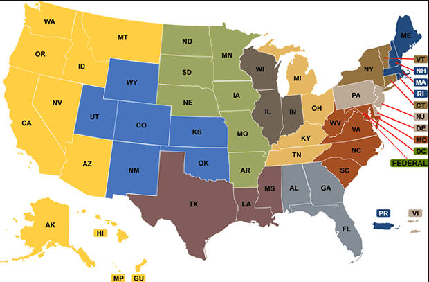 Circuit Court Guessing Game Map